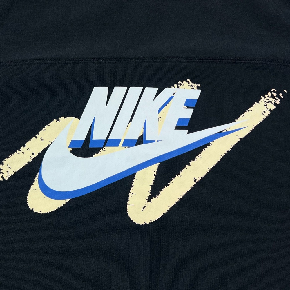 Women’s Nike Oversized Crop Archive Pullover Sweatshirt Black Size 2X - Picture 3 of 8